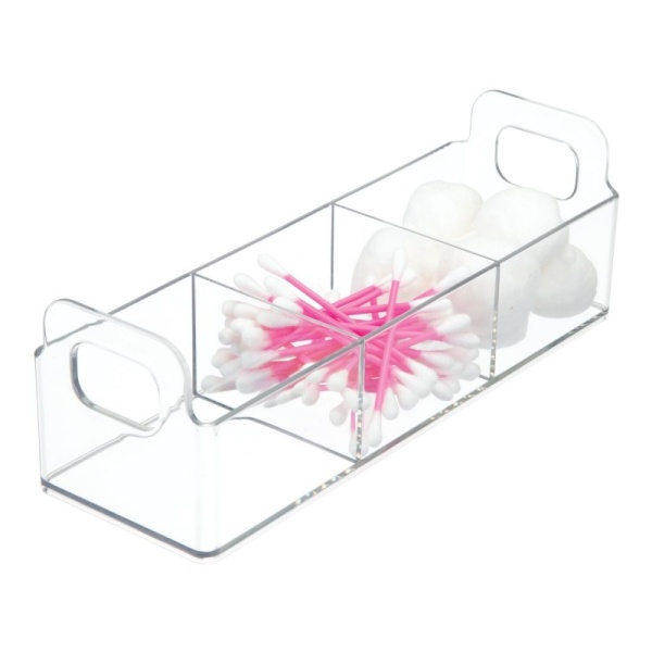 InterDesign / Органайзер Clarity Vanity для хранения универсальный 3 отделения (100934) InterDesign / Органайзер Clarity Vanity для хранения универсальный 3 отделения (100934)