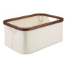 InterDesign / Текстильная корзина-органайзер Interdesign слоновая кость/коричневый S (100737)