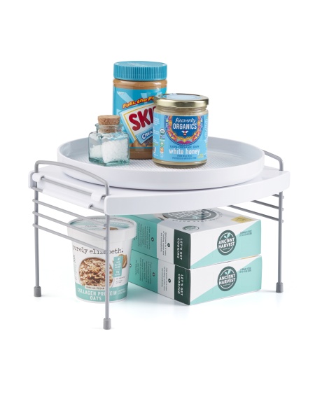 Полка кухонная UpSpace Turntable регулируемая по высоте с вращающимся подносом 27.2х30.2х19.6см (101526)