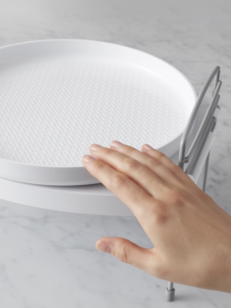 Полка кухонная UpSpace Turntable регулируемая по высоте с вращающимся подносом 27.2х30.2х19.6см (101526)