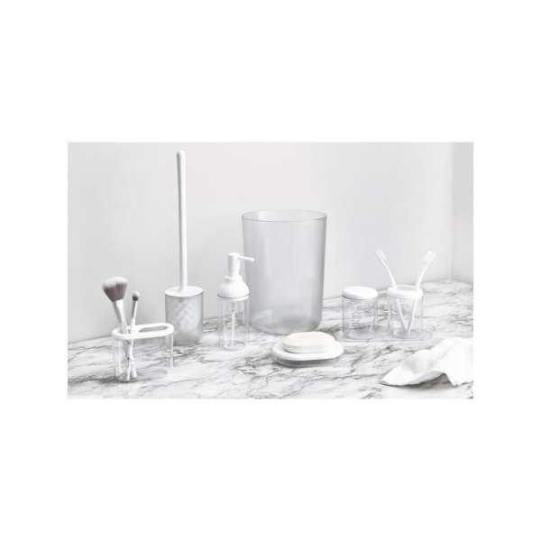 InterDesign / Стакан FINN для зубных щеток овальный с разделением пластиковый (101222)