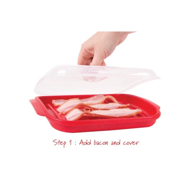 DECOR / Контейнер пищевой PREMIUM BACON COOKER для приготовления бекона в СВЧ (101076) DECOR / Контейнер пищевой PREMIUM BACON COOKER для приготовления бекона в СВЧ (101076)