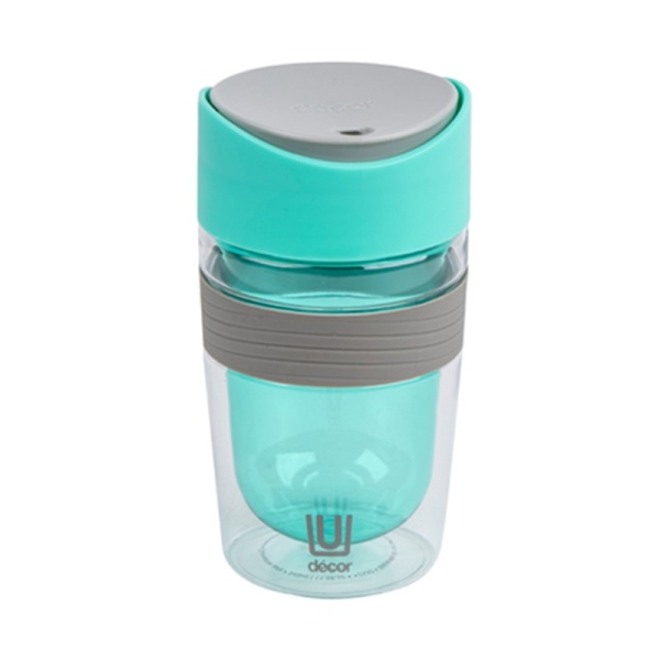 DECOR / Термокружка TRAVEL CUP с двойными стенками тритан 350мл, мятный (101172) DECOR / Термокружка TRAVEL CUP с двойными стенками тритан 350мл, мятный (101172)