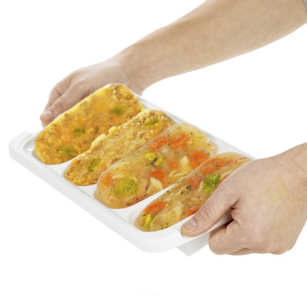 Progressive / Контейнер для заморозки с силиконовой крышкой 4 порции по 200мл (101435) Progressive / Контейнер для заморозки с силиконовой крышкой 4 порции по 200мл (101435)