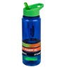 DECOR / Бутылка для воды PUMPED BANDS тритан 750мл, синий (101125)