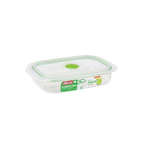 DECOR / Контейнер пищевой PREMIUM MATCH UPS REALSEAL с клапаном прямоугольный 900мл (101063) DECOR / Контейнер пищевой PREMIUM MATCH UPS REALSEAL с клапаном прямоугольный 900мл (101063)