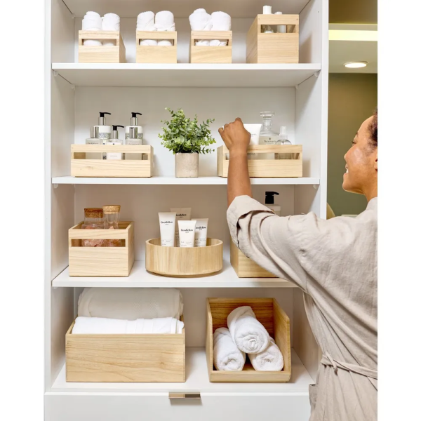 Корзина Wood 25.4х25.4х15.2см дерево Павловния (101560)