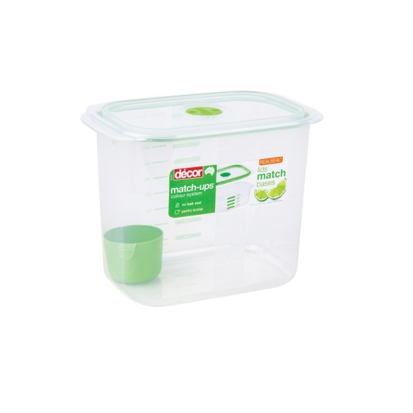 DECOR / Контейнер пищевой PREMIUM MATCH UPS REALSEAL с клапаном высокий прямоугольный 4.5л (101065)