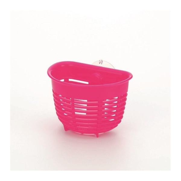 Inomata / Держатель для губки на присоске РОЗОВЫЙ (100286)