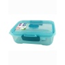 DECOR / Контейнер GO LUNCH BOX модульный прямоугольный с клапаном 800мл, бирюза (101164) DECOR / Контейнер GO LUNCH BOX модульный прямоугольный с клапаном 800мл, бирюза (101164)