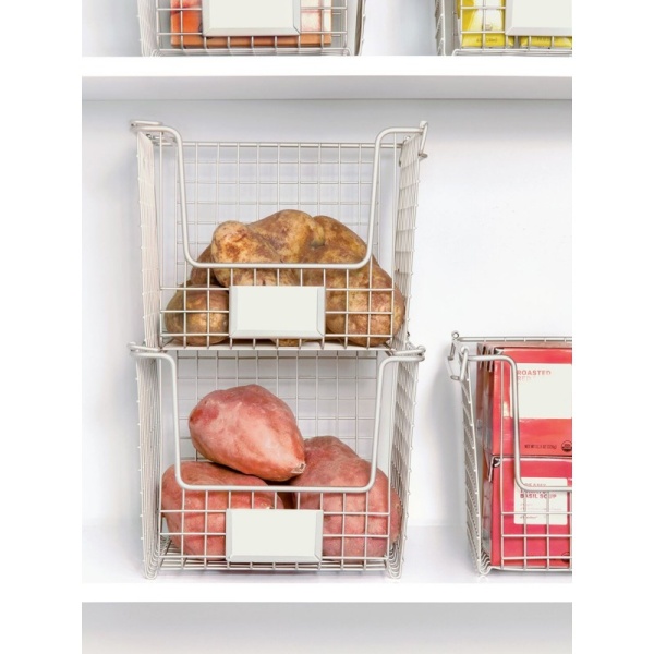 InterDesign / Корзина для хранения Classico с боковыми ручками 25.4х25.4 см стальная (100850) InterDesign / Корзина для хранения Classico с боковыми ручками 25.4х25.4 см стальная (100850)