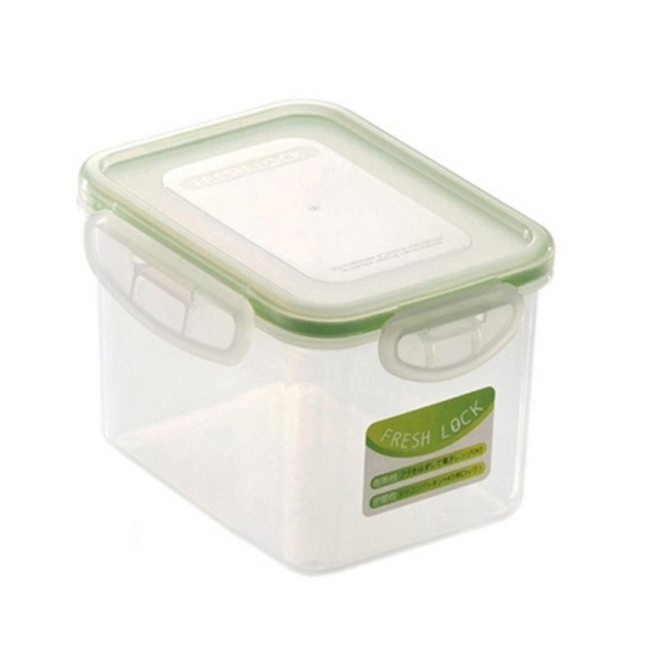 Yamada / Контейнер для СВЧ  0,68л прям. для пищев. глуб. ЗЕЛЁНЫЙ (100337)