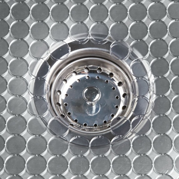 InterDesign / Коврик для раковины Orbz графит 27.3х31.1см (100722)