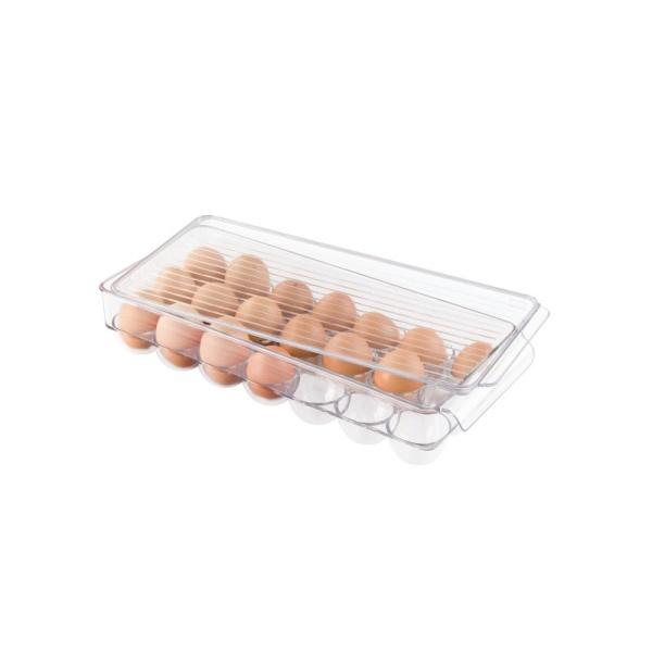InterDesign / Контейнер для хранения яиц 21 секция FRIDGE BINZ 15.8х37.5х7.6см пластик (101396) InterDesign / Контейнер для хранения яиц 21 секция FRIDGE BINZ 15.8х37.5х7.6см пластик (101396)