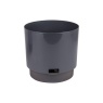 Горшок для растений WATERMATIC 4.8л 215мм темно-серый (101332) Горшок для растений WATERMATIC 4.8л 215мм темно-серый (101332)