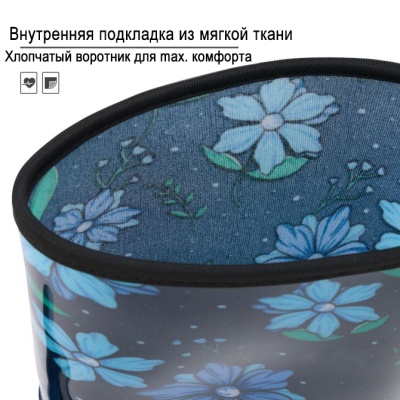 Сапоги женские Blue Flower синие 40