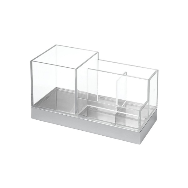 InterDesign / Стакан Clarity Square для ванных принадлежностей пластиковый (101227)