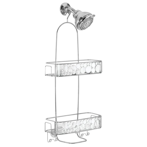 InterDesign / Полка для ванной комнаты Bubbli подвесная двухъярусная стальная (100832) InterDesign / Полка для ванной комнаты Bubbli подвесная двухъярусная стальная (100832)
