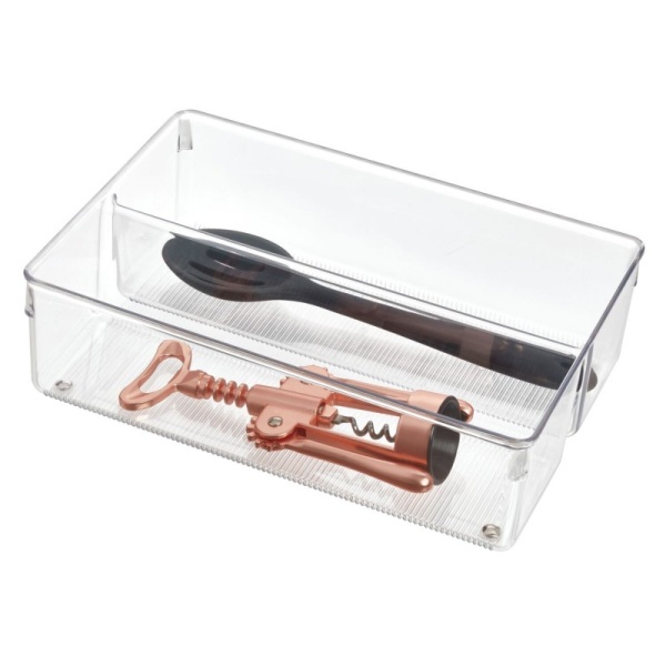 InterDesign / Лоток Linus универсальный двухсекционный 30.4х20.3х7.6см (101262)