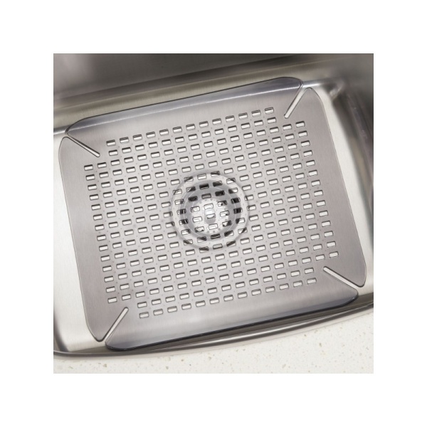 InterDesign / Коврик для раковины Contour графит пластик 35.5х40.6см (100859)