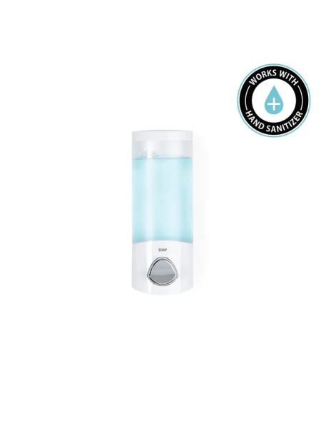 Дозатор для моющих средств EURO UNO однокамерный механический настенный 360мл белый (101616)