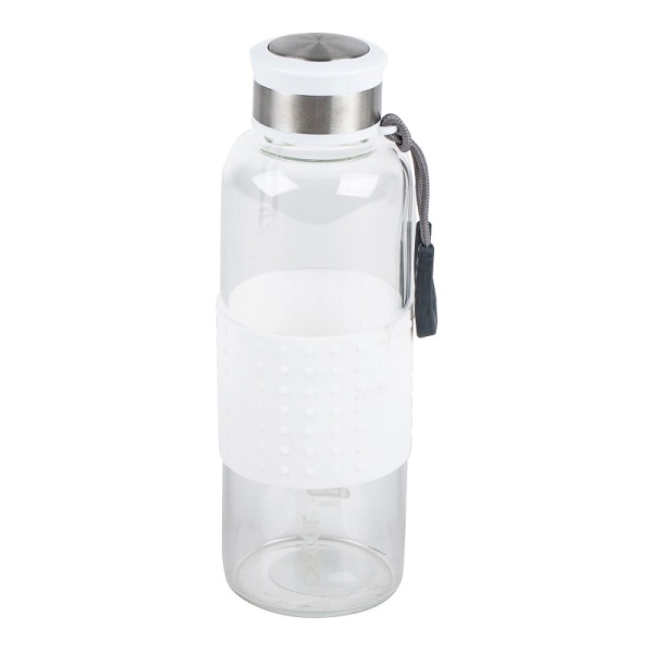 DECOR / Бутылка герметичная из минерального стекла в силиконе 500мл, белый (101130) DECOR / Бутылка герметичная из минерального стекла в силиконе 500мл, белый (101130)