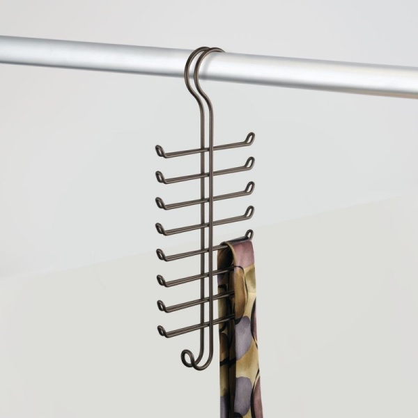 InterDesign / Вертикальная вешалка для галстуков Classico Бронза (100017)