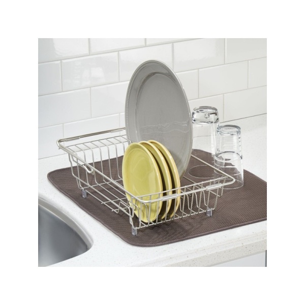 InterDesign / Коврик для сушки посуды микрофибра коричневый 45х40см (100886) InterDesign / Коврик для сушки посуды микрофибра коричневый 45х40см (100886)