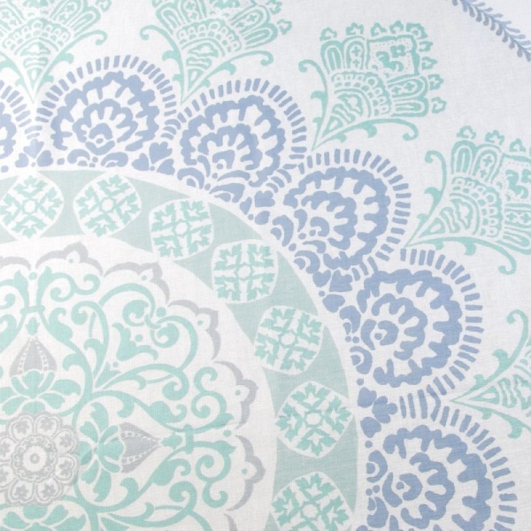 InterDesign / Штора для ванной эзра медальон бело/серо/голуб полиэстр 183х183 см (100174) InterDesign / Штора для ванной эзра медальон бело/серо/голуб полиэстр 183х183 см (100174)