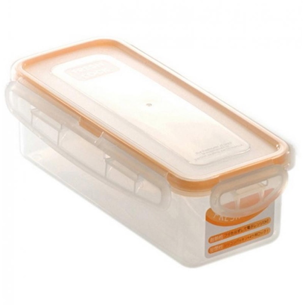 Yamada / Контейнер для СВЧ  0,48л для пищев. длин. ОРАНЖЕВЫЙ (100335)