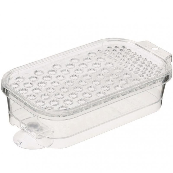 Inomata / Терка с бункером и присоской 400мл ПРОЗРАЧНЫЙ (100585)