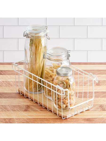 Корзина Wire & Paulownia Wood 40.6х20.3х15.2см (101611)