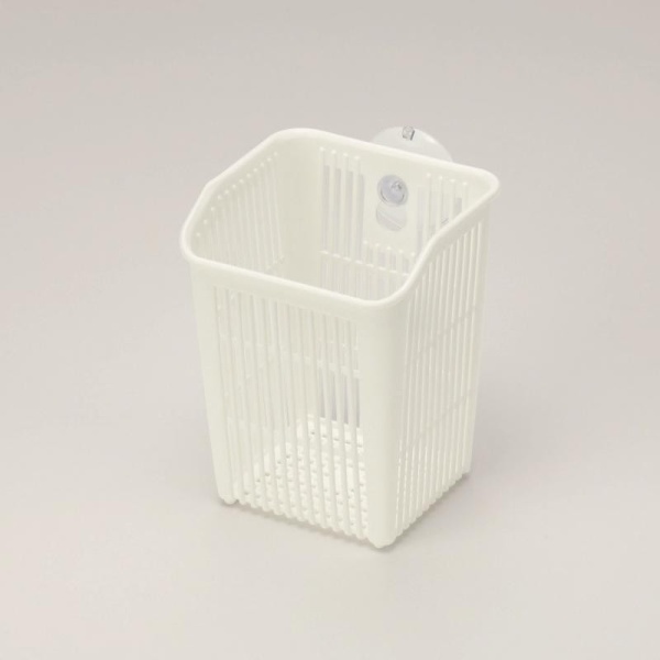 Inomata / Подставка для столовых приборов на присоске БЕЛАЯ (100552)