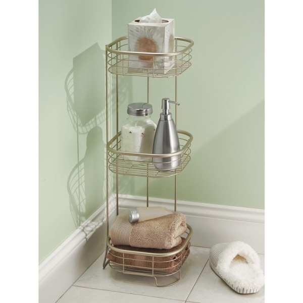 InterDesign / Полка трехъярусная Forma для ванной комнаты стальная (100840) InterDesign / Полка трехъярусная Forma для ванной комнаты стальная (100840)