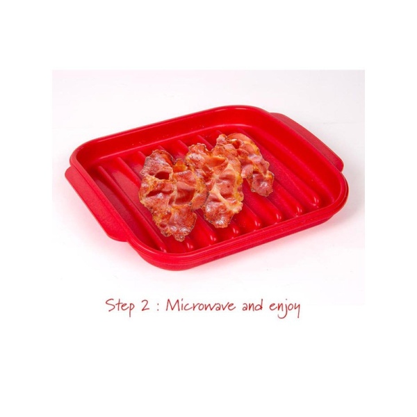 DECOR / Контейнер пищевой PREMIUM BACON COOKER для приготовления бекона в СВЧ (101076) DECOR / Контейнер пищевой PREMIUM BACON COOKER для приготовления бекона в СВЧ (101076)