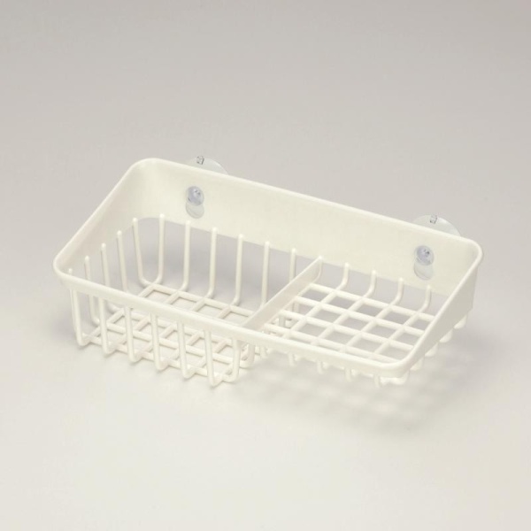 Inomata / Подставка для мыла/губки на присосках БЕЛЫЕ (100545)