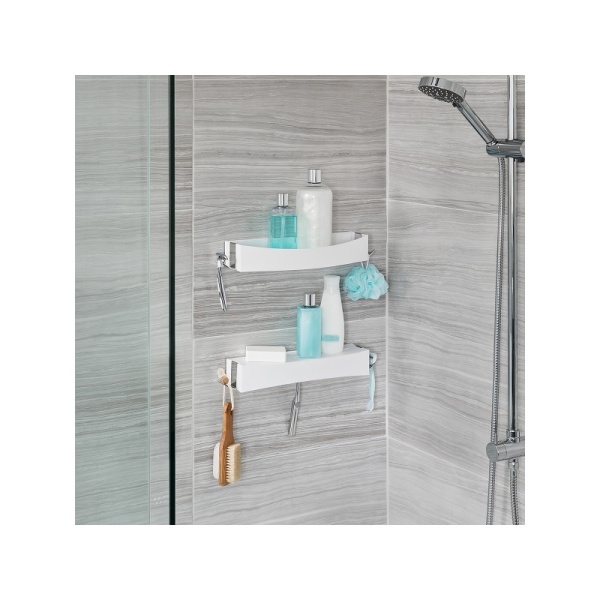 BETTER LIVING / Полка для душа CLEVER 35,6см белый (100983)