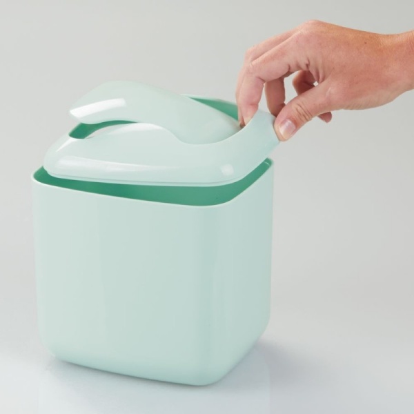 InterDesign / Настольное ведро для мусора Una мята (100095)