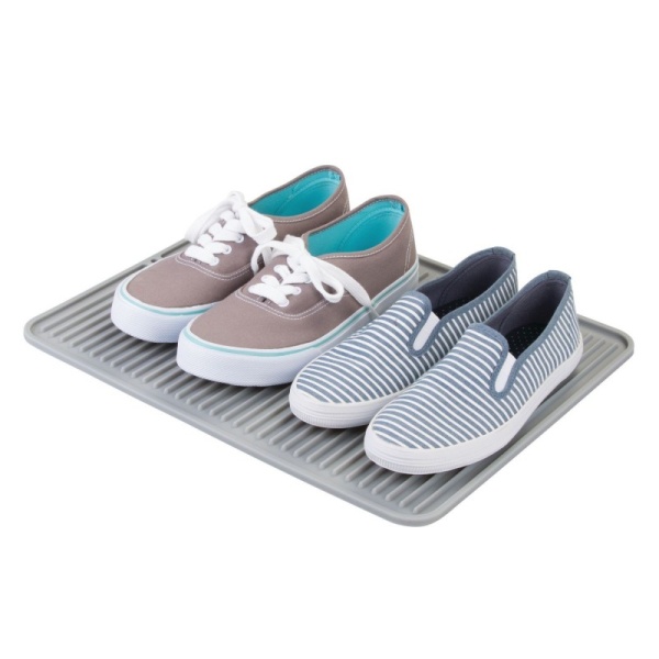 InterDesign / Силиконовый коврик для сушки посуды Серый (100701) InterDesign / Силиконовый коврик для сушки посуды Серый (100701)