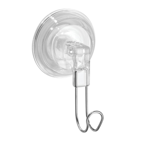 InterDesign / Крючок рио на вакуумной присоске пластик/хром (100104)