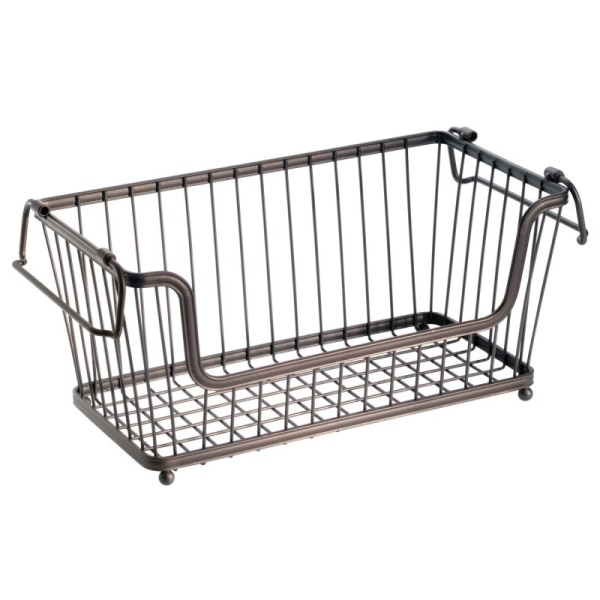 InterDesign / Корзина для хранения с боковыми ручками York Lyra бронза 30.5х16х15см (100799) InterDesign / Корзина для хранения с боковыми ручками York Lyra бронза 30.5х16х15см (100799)