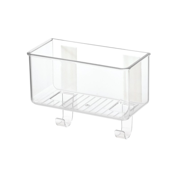 InterDesign / Держатель AFFIXX для губок самоклеющийся с крючками 15.6х6.8х11.8см (101320)