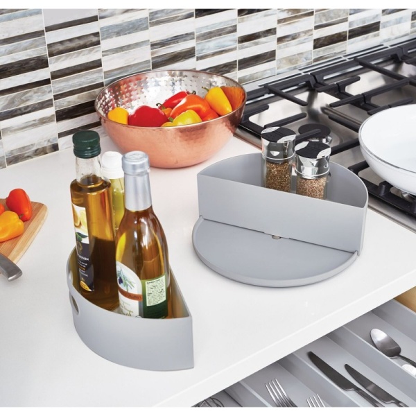 InterDesign / Органайзер Drawer для хранения из 3-х предметов переработанный пластик 25.5х9см (101372)