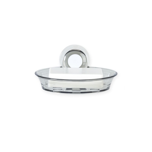 BETTER LIVING / Мыльница IMPRESS настенная на присоске дымчато-серая (101024)