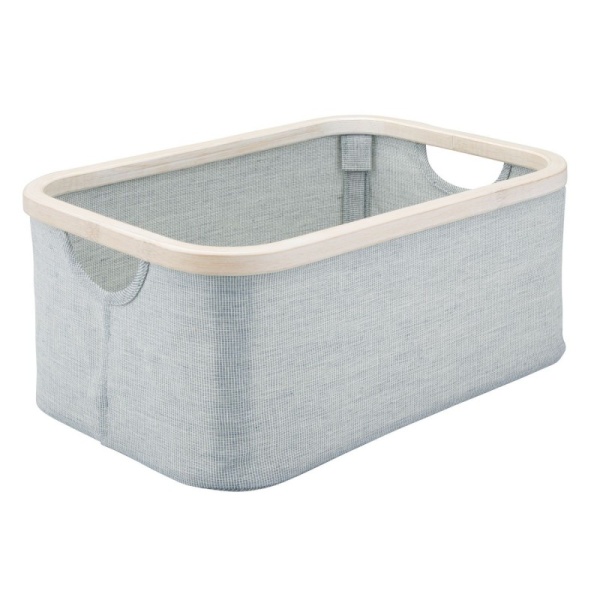 InterDesign / Текстильная корзина-органайзер Interdesign серый/беж S (100736)