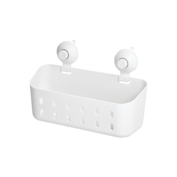 InterDesign / Полка Cade Rectangle для душа на присосках пластиковая 30,1х12х19,7см (101201)