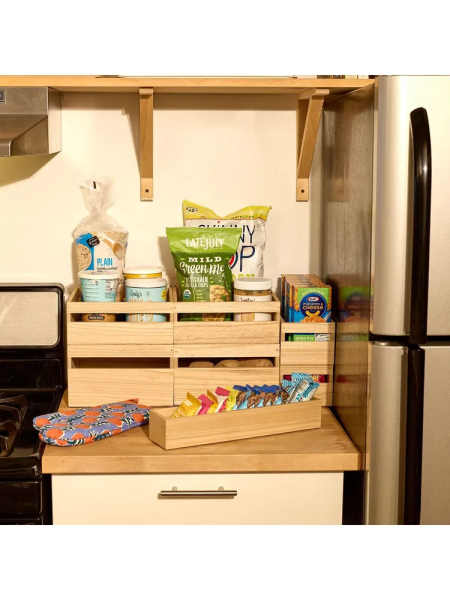 Корзина Wood 25.4х25.4х10.8см дерево Павловния (101610)