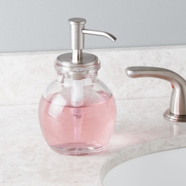 InterDesign / Диспенсер для жидкого мыла вестпорт стекло/металл 414 мл (100141)