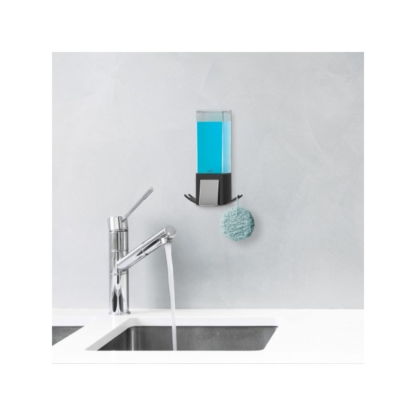 BETTER LIVING / Диспенсер для жидкого мыла, геля, шампуня, кондиционера CLEVER однокамерный 500мл черный (100978)