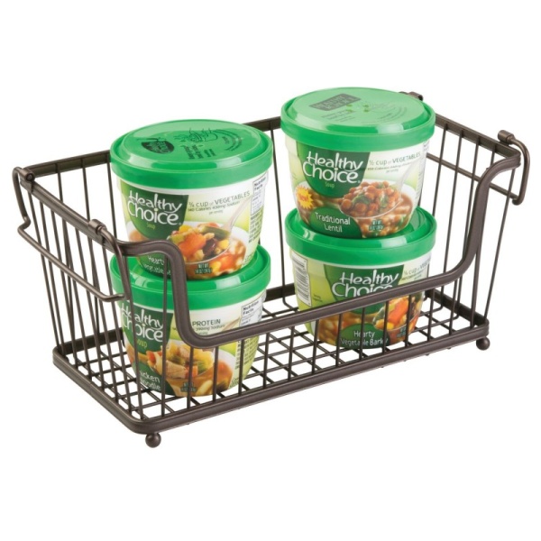 InterDesign / Корзина для хранения с боковыми ручками York Lyra бронза 30.5х16х15см (100799) InterDesign / Корзина для хранения с боковыми ручками York Lyra бронза 30.5х16х15см (100799)